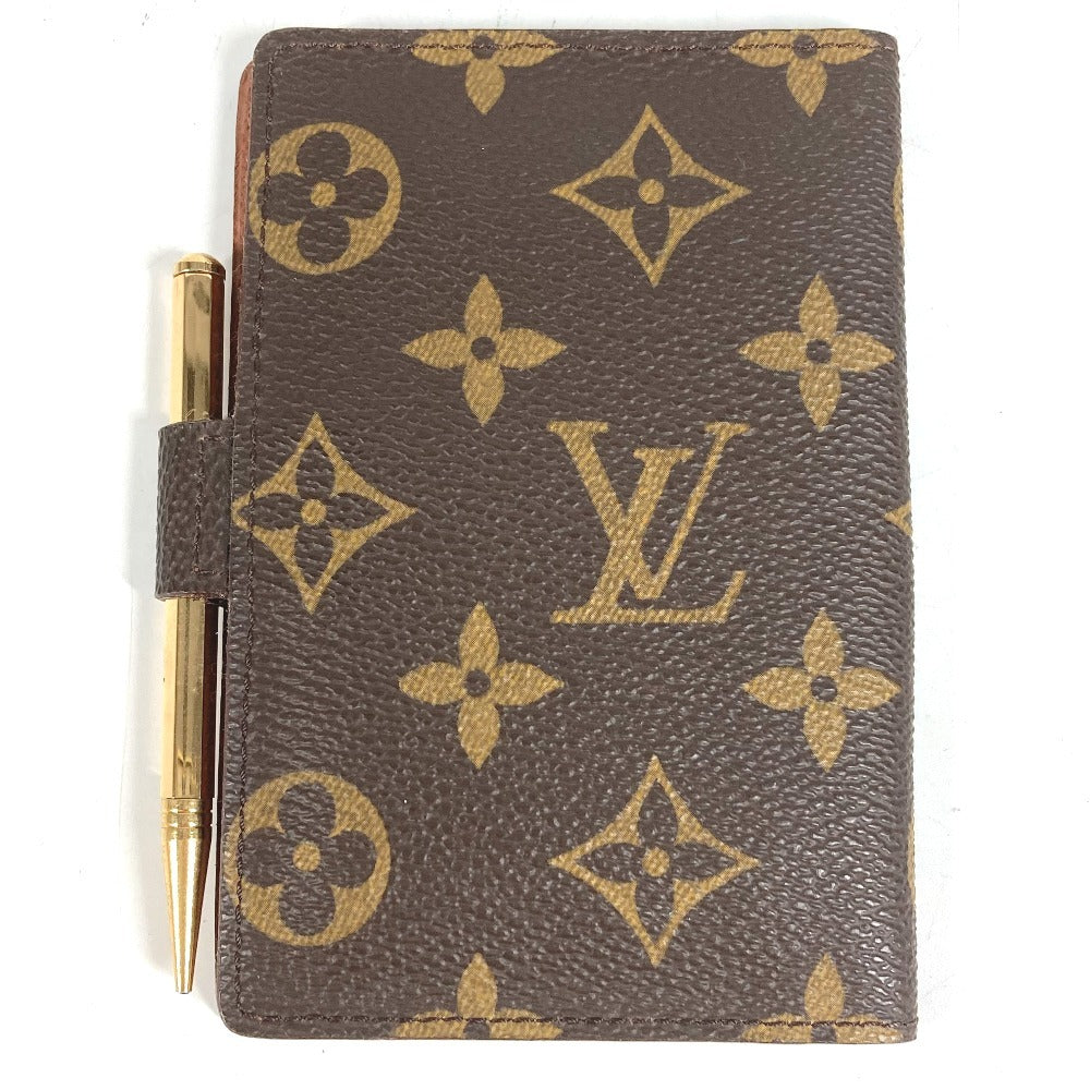 LOUIS VUITTON R20007 Monogram Agenda Mini, Agenda Mini Notebook, Stationery, with Mini Pencil, Planner Cover, Monogram Canvas, Unisex, Brown