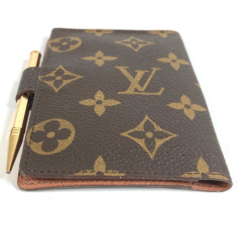 LOUIS VUITTON R20007 Monogram Agenda Mini, Agenda Mini Notebook, Stationery, with Mini Pencil, Planner Cover, Monogram Canvas, Unisex, Brown