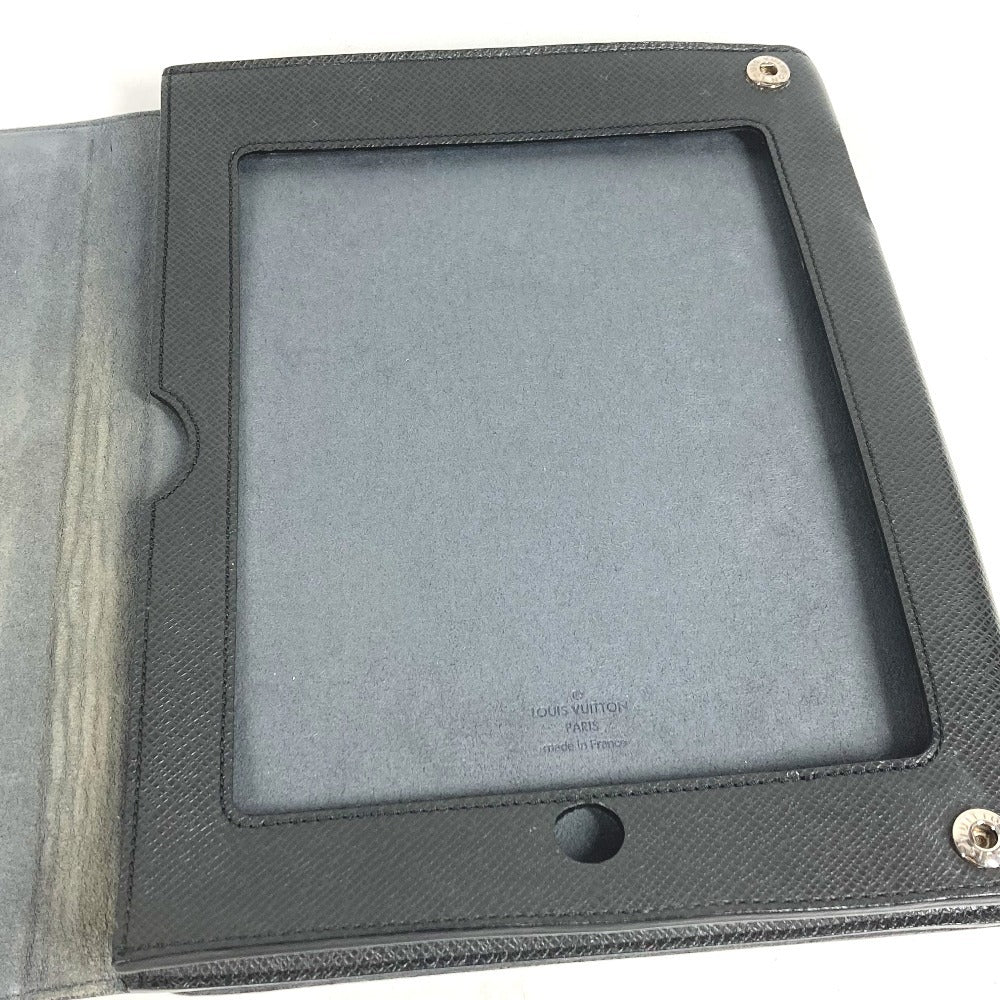 LOUIS VUITTON M93804 タイガ エテュイ iPadケース アイパッド タブレット ケース カバー iPadケース タイガレザー ユニセックス アルドワーズ ブラック