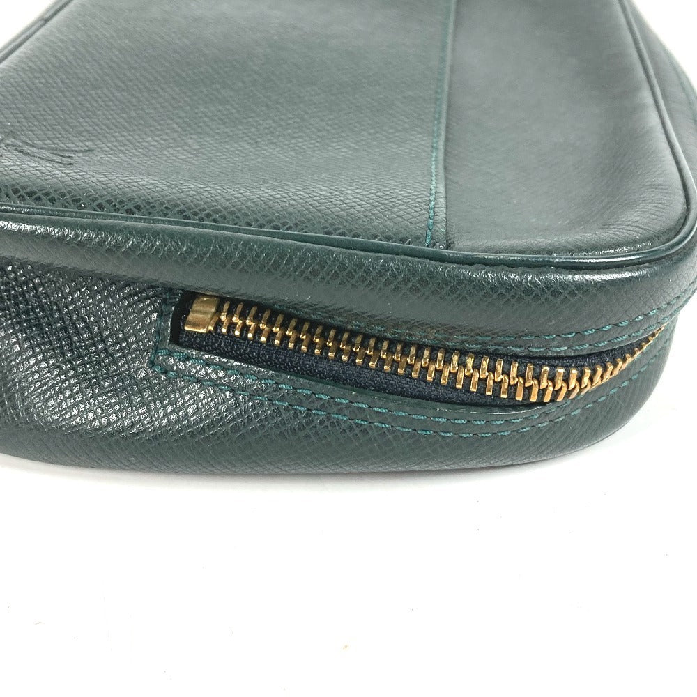 LOUIS VUITTON M30304 Taiga Accessory Pouch, Makeup Pouch, Cosmetic Pouch, Clutch Bag, Taiga Leather, Unisex, Episea, Green