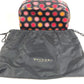 BVLGARI PARFUMS All-Over Logo Makeup Pouch Cosmetic Pouch Clutch Bag Pouch Polyester Unisex Black