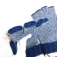 GUCCI 726586 Logo GG Fingerless Gloves Accessories Knitted Gloves Cashmere Women's Navy