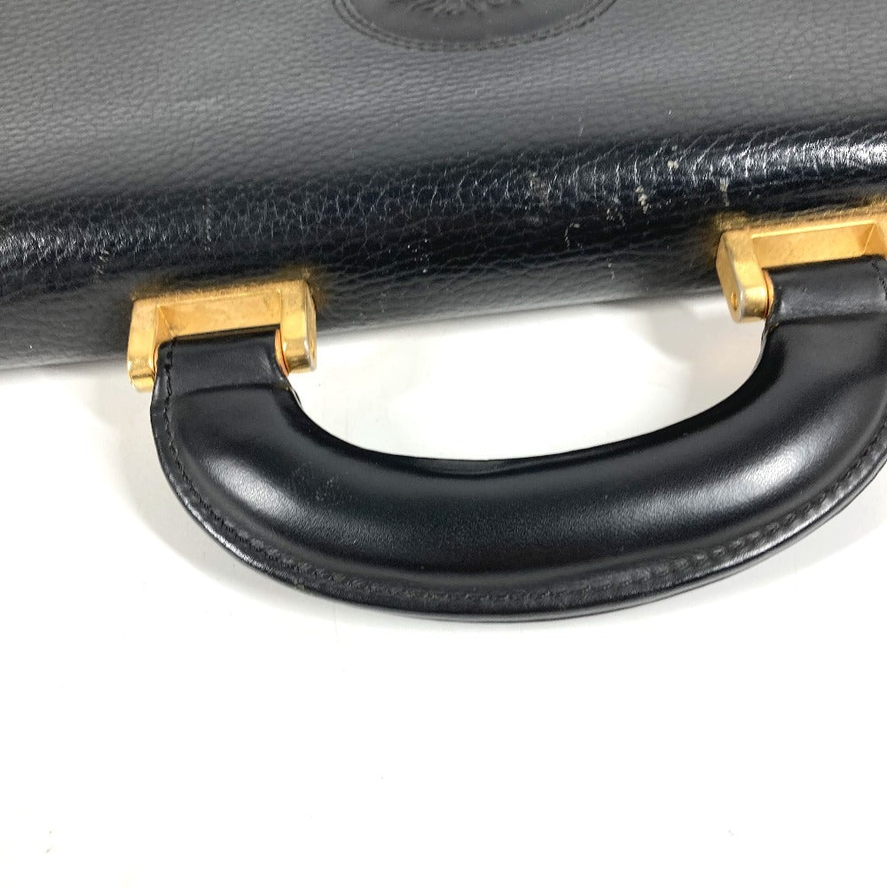 VERSACE ヴィンテージ メデューサ ロゴ カバン トートバッグ 書類バッグ ハンドバッグ ビジネスバッグ レザー ユニセックス ブラック
