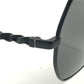 CHANEL 4281-Q-H Chain CC CC Mark logo eyewear glasses glasses sunglasses Metal Black Used