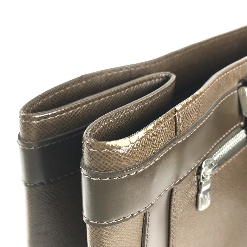 LOUIS VUITTON M31018 Taiga Kasbeck GM Kasbeck GM Business Bag Tote Bag Hand Bag Taiga Leather Grizzly Brown Used