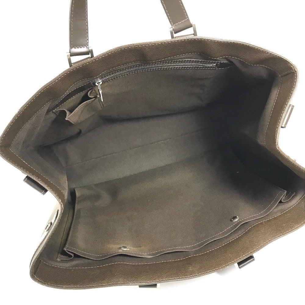 LOUIS VUITTON M31018 Taiga Kasbeck GM Kasbeck GM Business Bag Tote Bag Hand Bag Taiga Leather Grizzly Brown Used