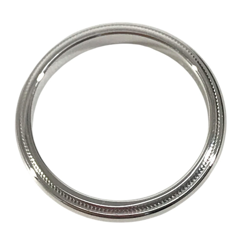 TIFFANY&Co. Platinum Milgrain Accessory Jewelry Ring Pt950 Silver Used