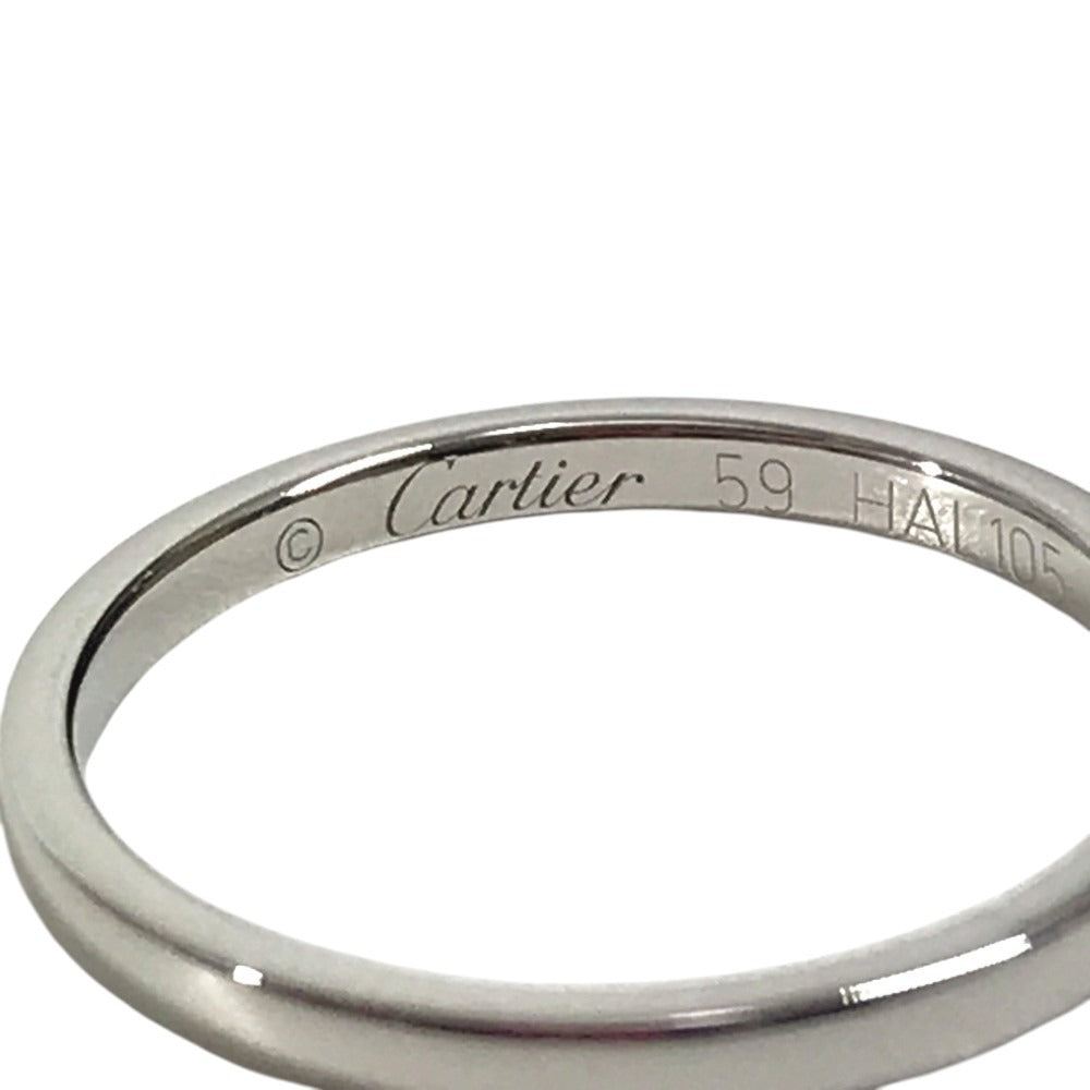 CARTIER Platinum Accessory Jewelry Ring Pt950 Silver Used