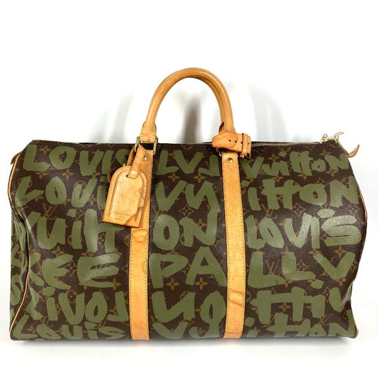 LOUIS VUITTON M92196 モノグラムグラフィティ キーポル50 キーポル 50 旅行バッグ カバン トラベルバッグ ハンドバッグ ボストンバッグ モノグラムグラフィティキャンバス ユニセックス カーキ