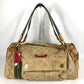LOUIS VUITTON M95771 Monogram Fleurage Squirrel Shoulder Tote Bag, Boston Bag, Monogram Denim, Unisex, Khaki