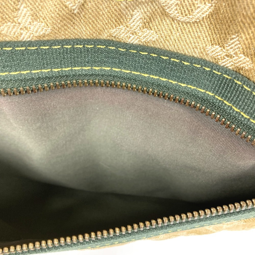 LOUIS VUITTON M95771 Monogram Fleurage Squirrel Shoulder Tote Bag, Boston Bag, Monogram Denim, Unisex, Khaki