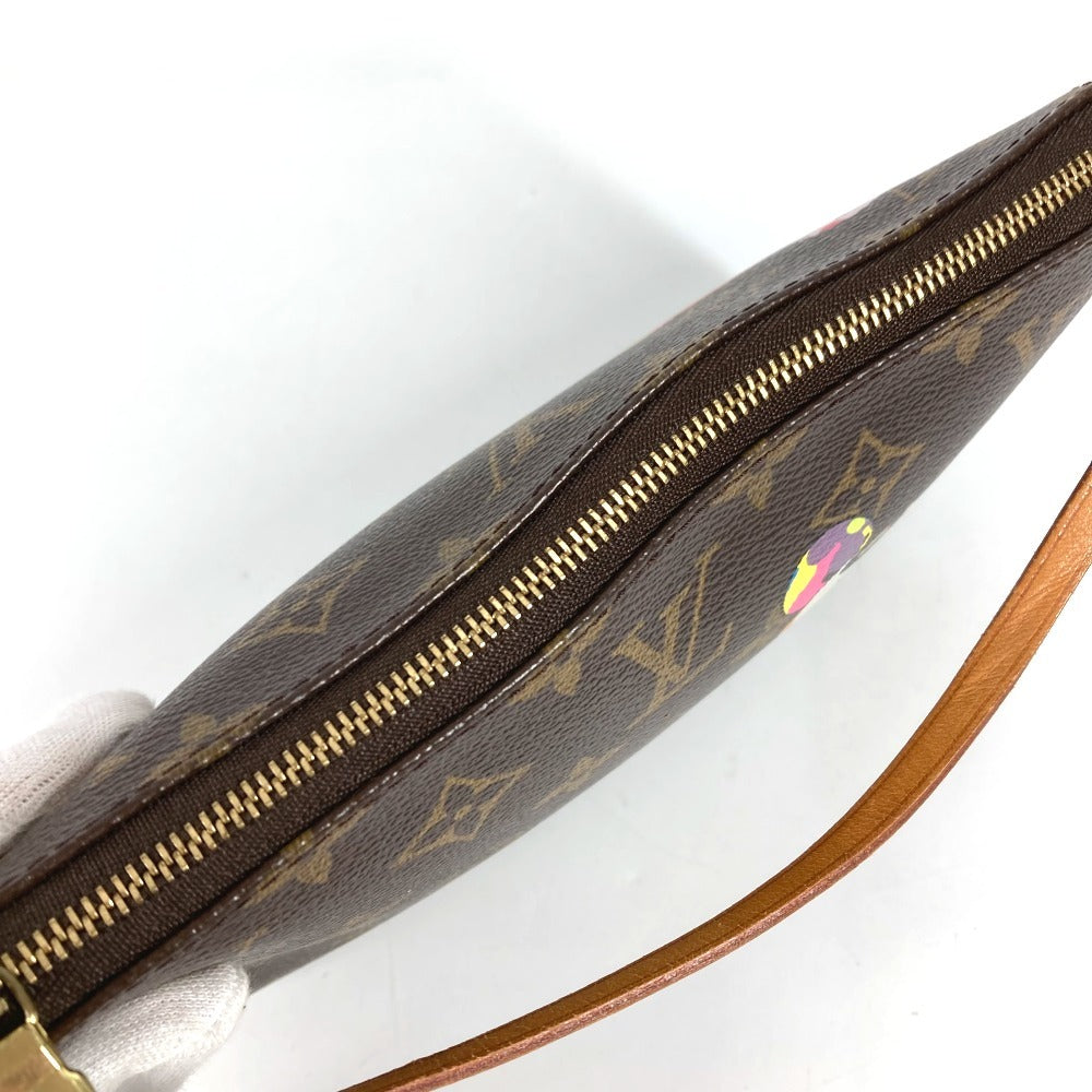 LOUIS VUITTON M51981 Monogram Panda Pochette Accessoires by Takashi Murakami. Accessory pouch, handbag, shoulder bag, Monogram canvas, women's, brown.