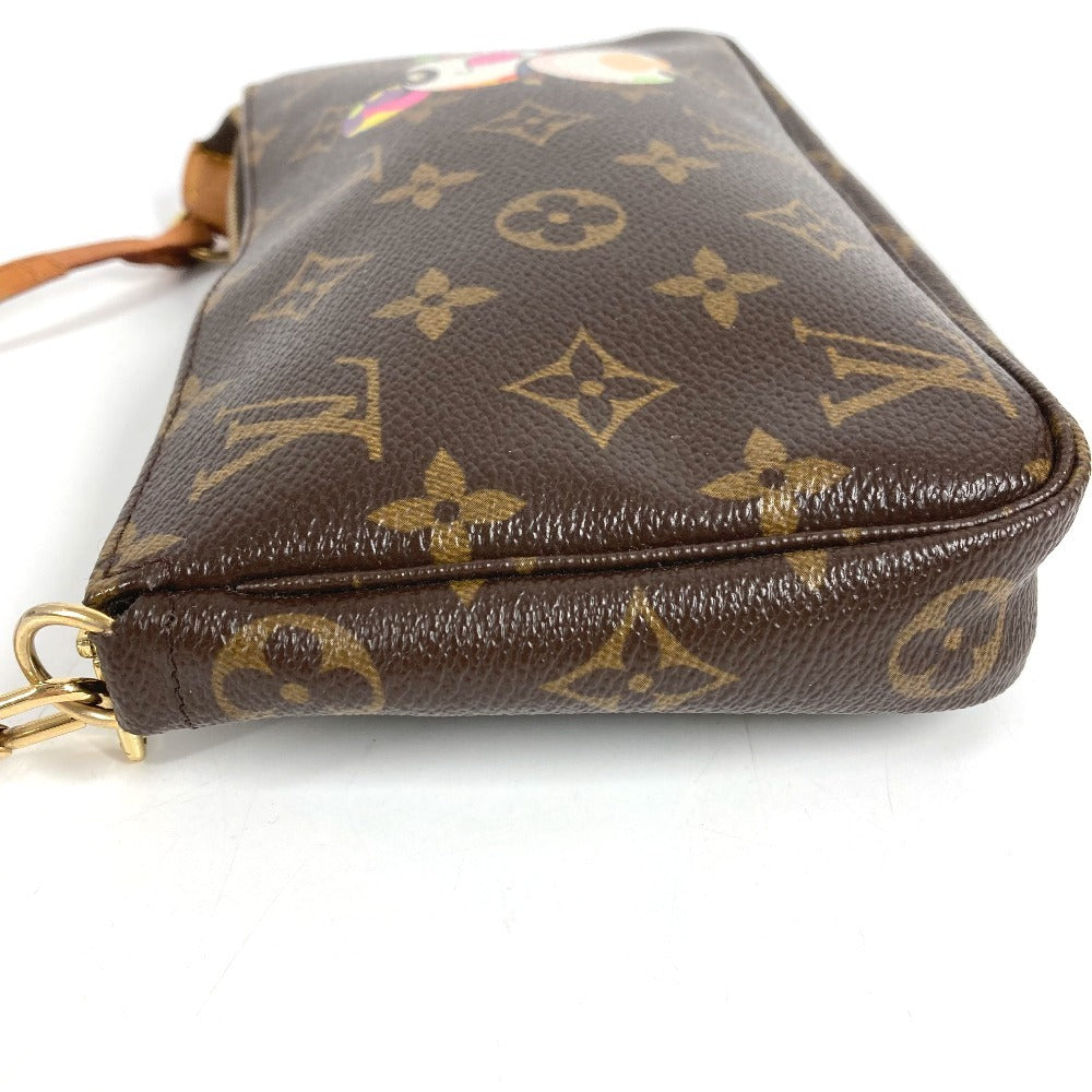 LOUIS VUITTON M51981 Monogram Panda Pochette Accessoires by Takashi Murakami. Accessory pouch, handbag, shoulder bag, Monogram canvas, women's, brown.