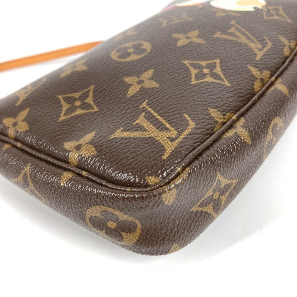LOUIS VUITTON M51981 Monogram Panda Pochette Accessoires by Takashi Murakami. Accessory pouch, handbag, shoulder bag, Monogram canvas, women's, brown.