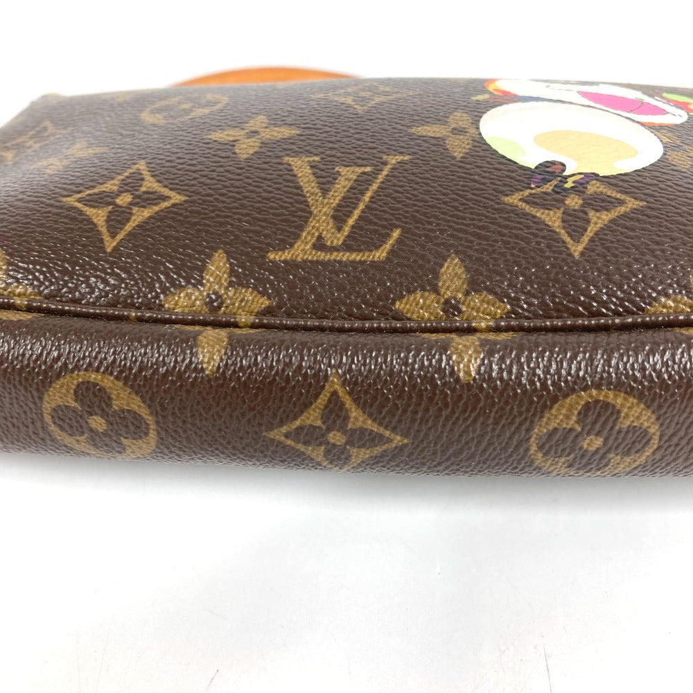 LOUIS VUITTON M51981 Monogram Panda Pochette Accessoires by Takashi Murakami. Accessory pouch, handbag, shoulder bag, Monogram canvas, women's, brown.