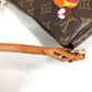 LOUIS VUITTON M51981 Monogram Panda Pochette Accessoires by Takashi Murakami. Accessory pouch, handbag, shoulder bag, Monogram canvas, women's, brown.