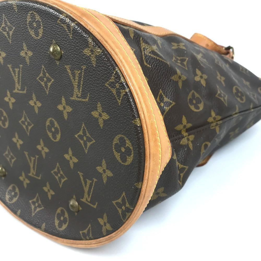 LOUIS VUITTON M42236 Monogram Bucket GM Shoulder Tote Bag in Monogram Canvas, Brown, Unisex