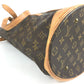 LOUIS VUITTON M42236 Monogram Bucket GM Shoulder Tote Bag in Monogram Canvas, Brown, Unisex