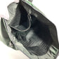 PRADA B4605C Snake Triangle Logo Plate Shoulder Bag Tote Bag Leather/Nylon Unisex Grey