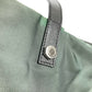 PRADA B4605C Snake Triangle Logo Plate Shoulder Bag Tote Bag Leather/Nylon Unisex Grey