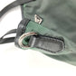 PRADA B4605C Snake Triangle Logo Plate Shoulder Bag Tote Bag Leather/Nylon Unisex Grey