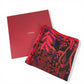CARTIER Panthère Panther Leopard Logo Large Scarf 140 Stole Shawl Cashmere Unisex Red