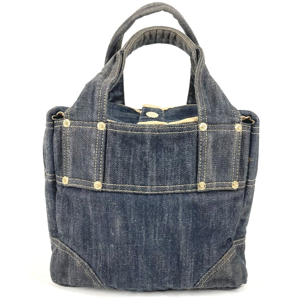 CHANEL A31985 スパークリングデニム CC ココマーク ロゴ カバン トートバッグ ハンドバッグ デニム レディース ブルー