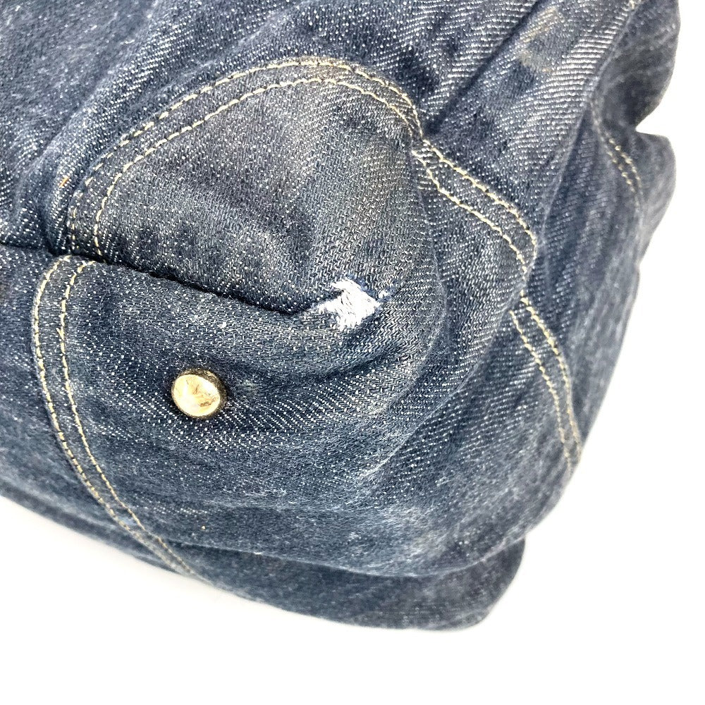 CHANEL A31985 スパークリングデニム CC ココマーク ロゴ カバン トートバッグ ハンドバッグ デニム レディース ブルー