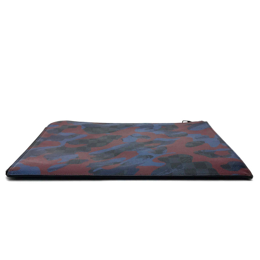 LOUIS VUITTON N63292 Damier Cobalt Camouflage Pochette Jour GM Clutch Bag in Damier Graphite Canvas, Multicolore, Men's