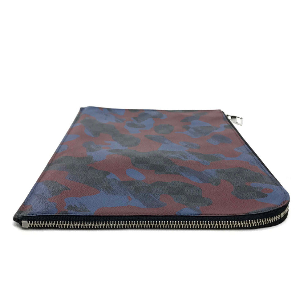LOUIS VUITTON N63292 Damier Cobalt Camouflage Pochette Jour GM Clutch Bag in Damier Graphite Canvas, Multicolore, Men's