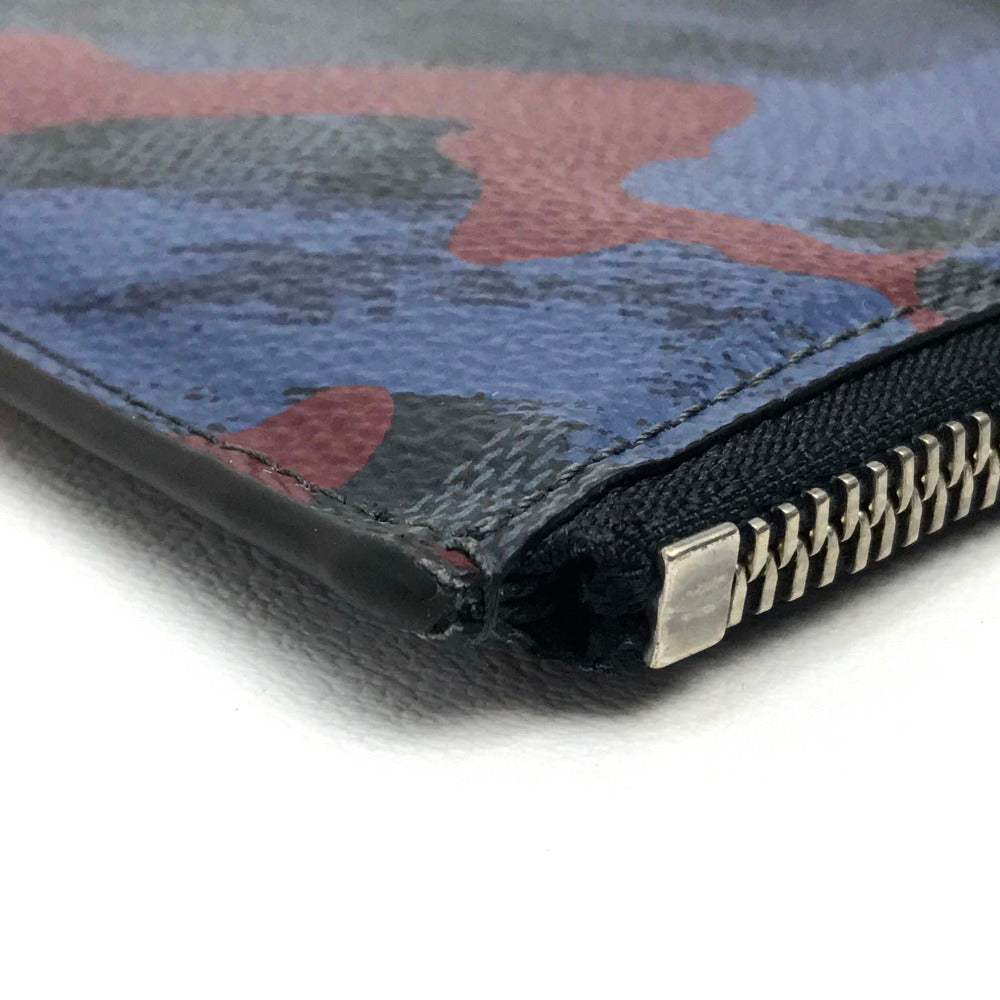 LOUIS VUITTON N63292 Damier Cobalt Camouflage Pochette Jour GM Clutch Bag in Damier Graphite Canvas, Multicolore, Men's