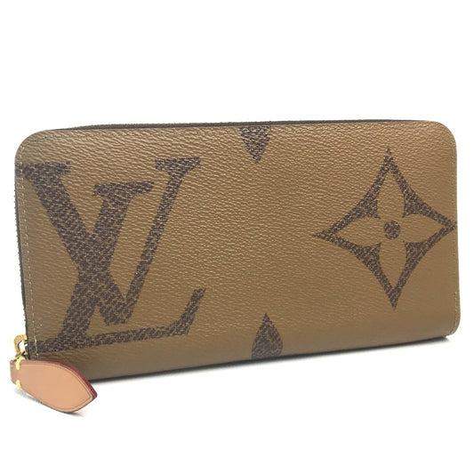 LOUIS VUITTON M67687 モノグラムジャイアント ジッピーウォレット 長財布 モノグラムリバースキャンバス レディース ブラウン ブラウン