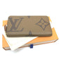 LOUIS VUITTON M67687 Monogram Giant Zippy Wallet, Monogram Reverse Canvas, Women's, Brown
