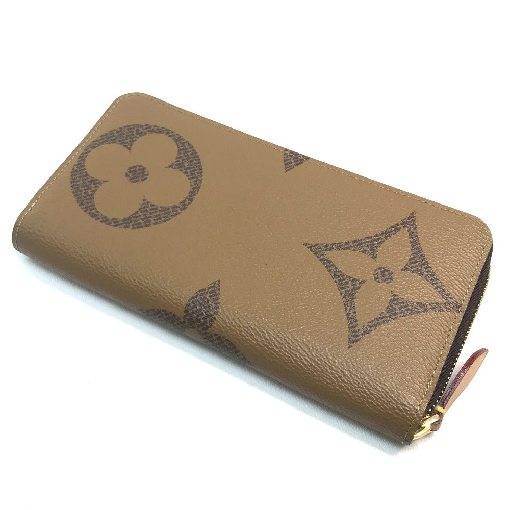 LOUIS VUITTON M67687 Monogram Giant Zippy Wallet, Monogram Reverse Canvas, Women's, Brown