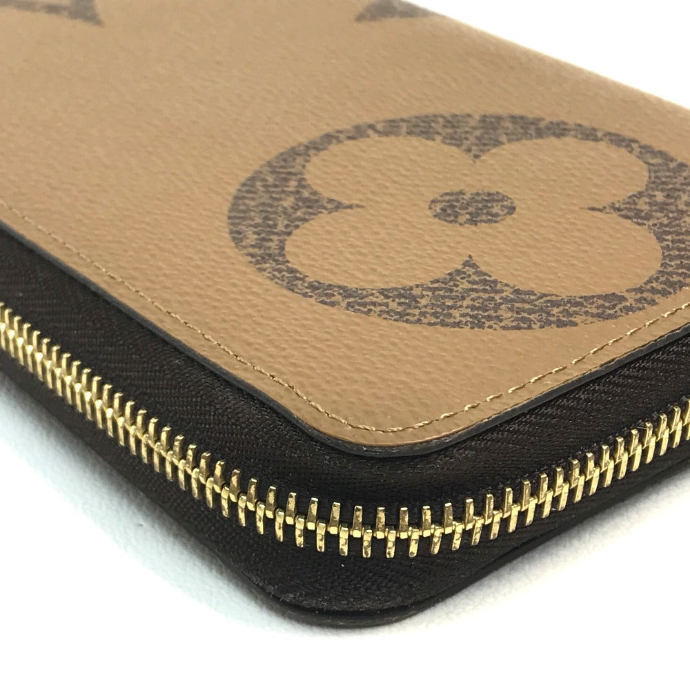 LOUIS VUITTON M67687 Monogram Giant Zippy Wallet, Monogram Reverse Canvas, Women's, Brown