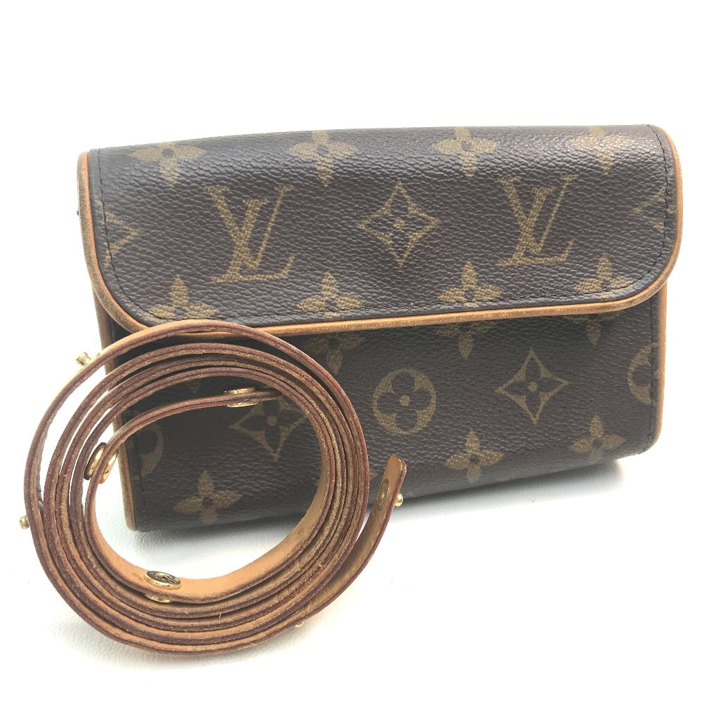 LOUIS VUITTON M51855 Monogram Florentine Pochette Waist Bag, Monogram Canvas, Women's, Brown