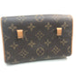 LOUIS VUITTON M51855 Monogram Florentine Pochette Waist Bag, Monogram Canvas, Women's, Brown