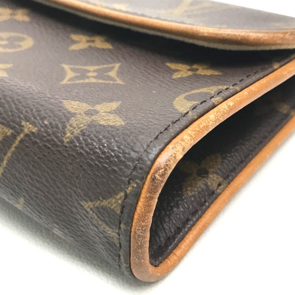 LOUIS VUITTON M51855 Monogram Florentine Pochette Waist Bag, Monogram Canvas, Women's, Brown