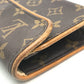 LOUIS VUITTON M51855 Monogram Florentine Pochette Waist Bag, Monogram Canvas, Women's, Brown