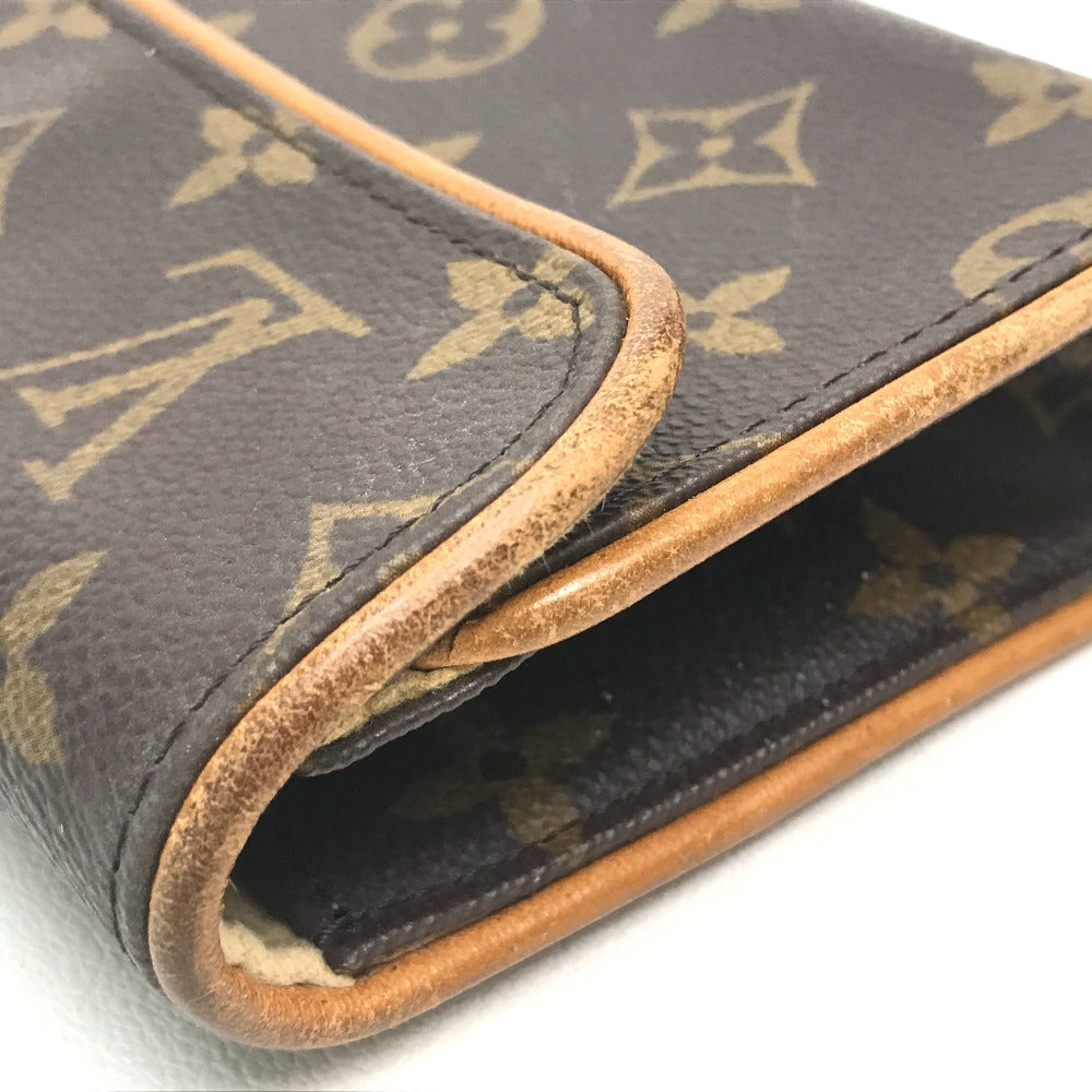 LOUIS VUITTON M51855 Monogram Florentine Pochette Waist Bag, Monogram Canvas, Women's, Brown