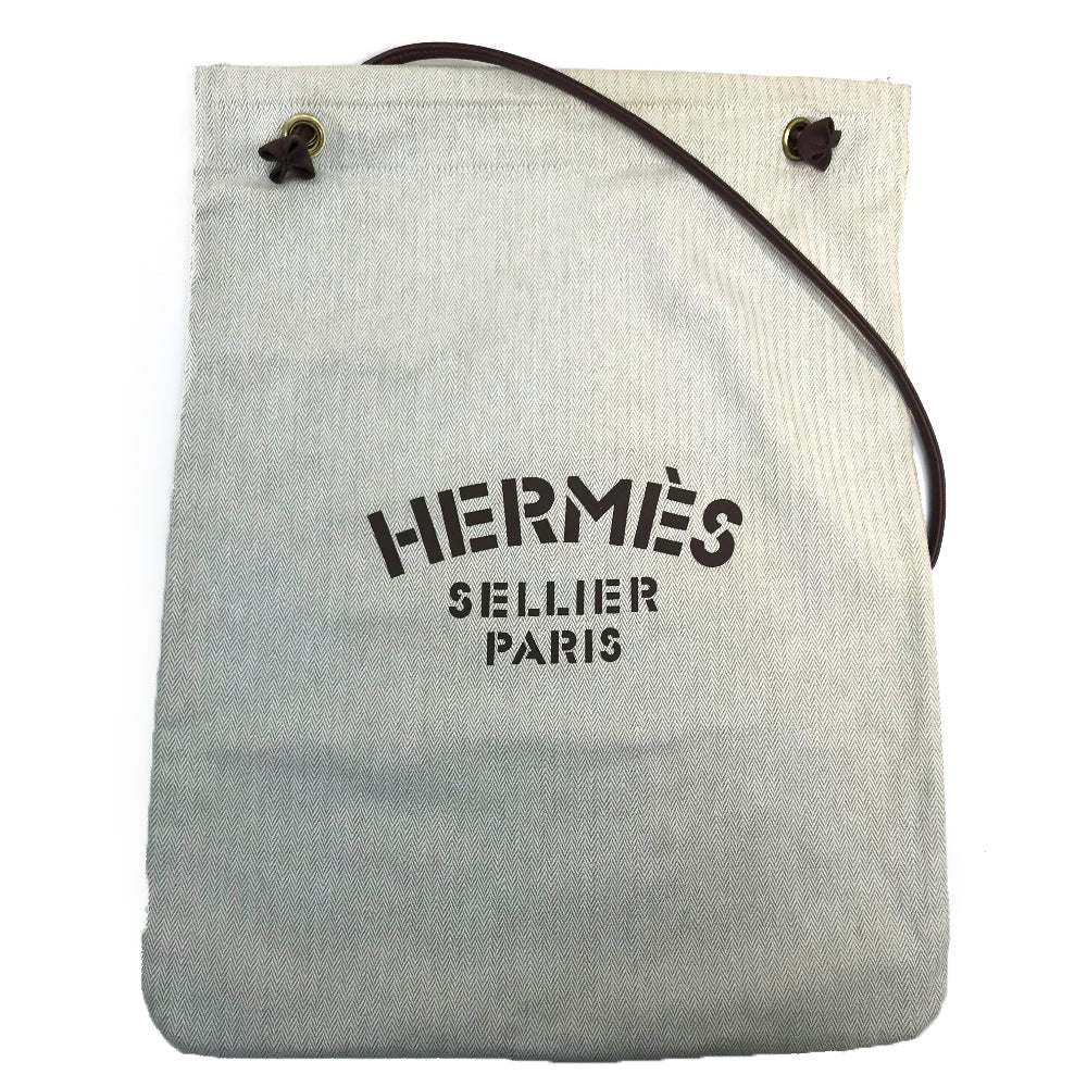 HERMES トートバッグ アリーヌGM カバン ワンショルダー ショルダーバッグ キャンバス レディース ナチュラル
