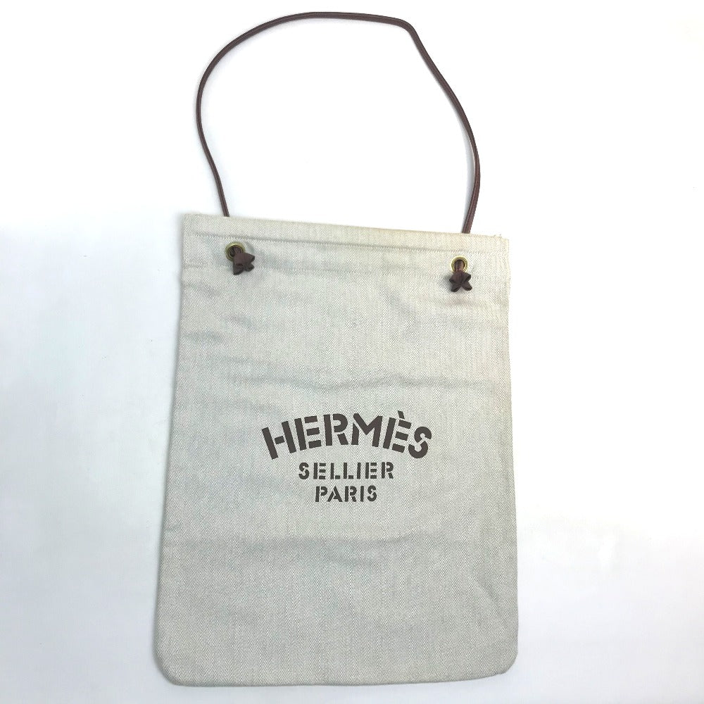 HERMES トートバッグ アリーヌGM カバン ワンショルダー ショルダーバッグ キャンバス レディース ナチュラル