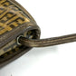 FENDI FF Zucca print crossbody bag, one-shoulder pouch, vinyl/leather, women's, brown