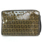 FENDI FF Zucca print crossbody bag, one-shoulder pouch, vinyl/leather, women's, brown