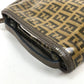 FENDI FF Zucca print crossbody bag, one-shoulder pouch, vinyl/leather, women's, brown