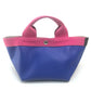 Herve Chapelier Two-Tone Boat-Shaped Mini Handbag, Pt950, Women's, Blue and Pink