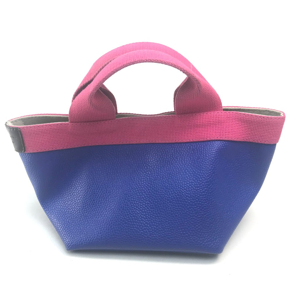 Herve Chapelier Two-Tone Boat-Shaped Mini Handbag, Pt950, Women's, Blue and Pink