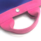 Herve Chapelier Two-Tone Boat-Shaped Mini Handbag, Pt950, Women's, Blue and Pink
