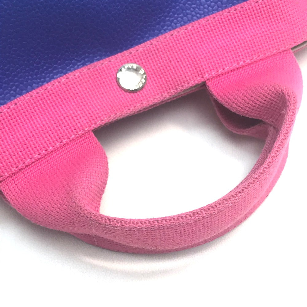 Herve Chapelier Two-Tone Boat-Shaped Mini Handbag, Pt950, Women's, Blue and Pink