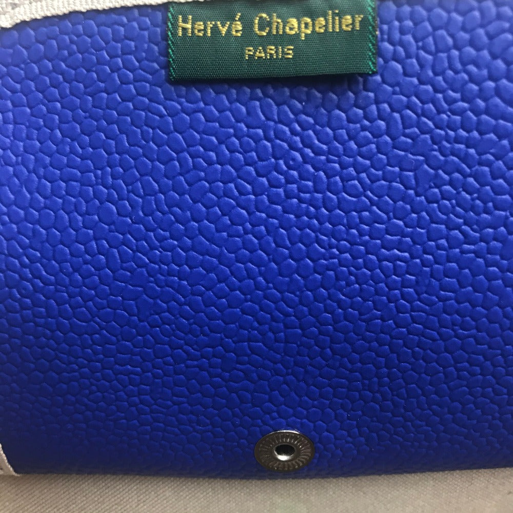 Herve Chapelier Two-Tone Boat-Shaped Mini Handbag, Pt950, Women's, Blue and Pink